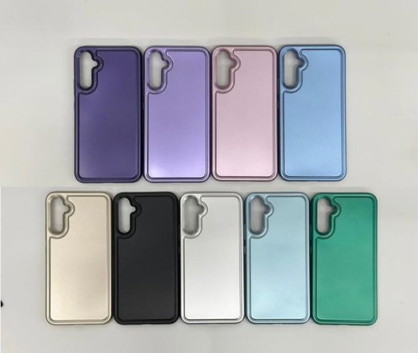 Estuche color metalizado silicon