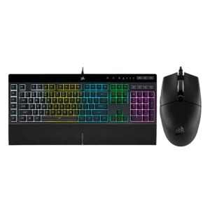 TECLADO Y MOUSE CORSAIR USB K55 RGB PRO + KATAR PRO CH-9226965-SP