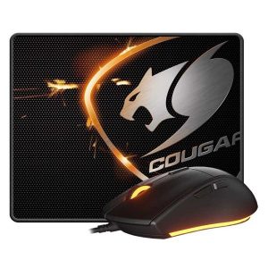 MOUSE Y MOUSE PAD COUGAR USB .OMPS XC + SPEED XC 3MMXCWOB.0001