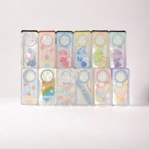 Estuches Decorado Transparente + Protector de Camara