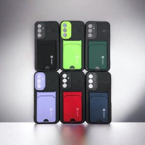 Estuches Tarjetero Silicon + Protector de Cámara