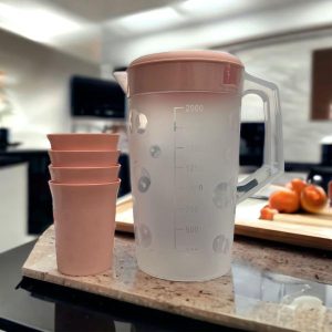 Pichel de 2L + 4 tazas