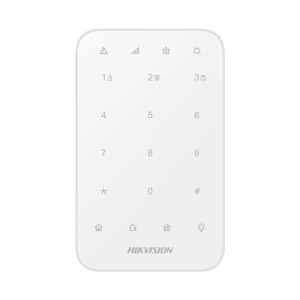 TECLADO LED PARA ALARMA HIKVISION LED display. 900m RF distance. 433Mhz DS-PK1-E-WB