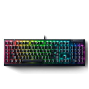 TECLADO GAMING RGB RAZER BLACKWIDOW V4 X MECÁNICO ALÁMBRICO INGLES RZ03-04701900-R3U1