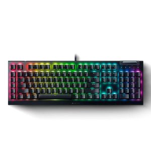 TECLADO GAMING RGB RAZER BLACKWIDOW V4 X MECÁNICO ALÁMBRICO INGLES RZ03-04700200-R3U1