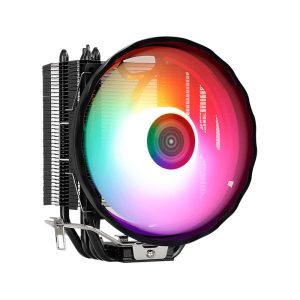 ABANICO AEROCOOL RAVE 4 ARGB PWM 4P PARA CPU  CON TECNOLOGIA HEAT CORE TOUCH CON 4 TUBOS DE CALOR TERMICO SOLUCION DE REFRIGERACION PWM NEGRO ACTC-RV30417.02