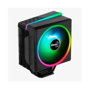 ABANICO AEROCOOL CYLON 4F ARGB PWM 4P PARA CPU CON TECNOLOGIA HEAT CORE TOUCH CON 4 TUBOS DE CALOR TERMICO ILUMINACION LED RGB NEGRO ACTC-CL30420.14