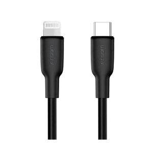 CABLE ARGOM DURA FLEX 30W FAST CHARGUE TYPE-C TO LIGHTINING 1.8M/6FT BLACK ARG-CB-0072BK