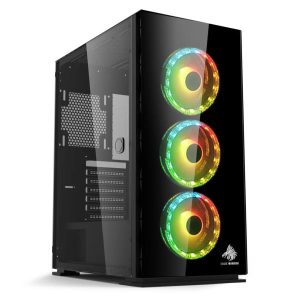 CASE GAMING  EAGLE WARRIOR H467 CON ABERTURA LATERAL CG03YHRA001C USB 2.0 X 2+ HD AUDIO + 3FAN ARGB