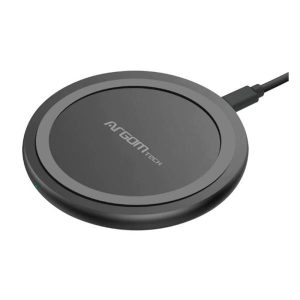 CARGADOR ARGOM  WIRELESS FAST CHARGE SURFACE P1/USB 15W ARG-AC-0131BK