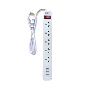 REGLETA PROTECTOR DE VOLTAGE CDP 1500 W 5 OUTLET RU-SS5
