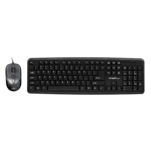 TECLADO Y MOUSE ARGOM INGLES USB CLASSIC BLACK ARG-KB-7428