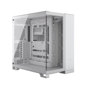 CASE GAMING  CORSAIR  DOBLE CAMARA MEDIA TORRE 6500X VIDRIO TEMPLADO WHITE CC-9011258-WW