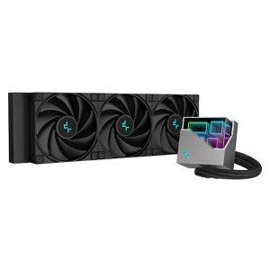 ENFRIAMIENTO LIQUIDO DEEPCOOL LT720 360MM TRIPLE VENTILADOR 120MM PARA CPU ESPEJO INFINITO MULTIDIMENSIONAL RGB NEGRO R-LT720-BKMNF-G1