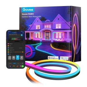LUCES GOVEE H61D4 NEON ROPE LIGHT 2S 4METER NEGRO H61D4A11