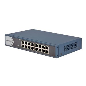 SWITCH 16 PUERTOS HIKVISION L2. UNMANAGED. 16 GIGABIT RJ45 PORTS. DESKTOP PLASTIC DS-3E0516-E (O-STD) 301801289