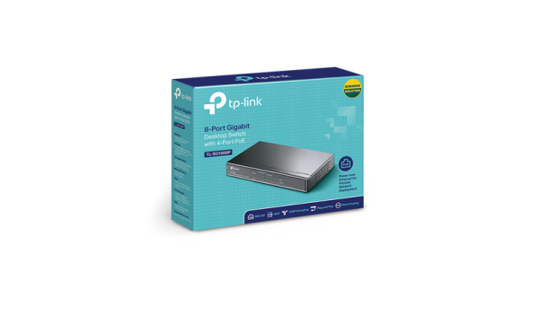 SWITCH TP LINK 8 PUERTOS  10/100/1000 4 POE - TL-SG1008P