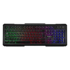 TECLADO GAMING RGB ARGOM COMBAT KB-2055BK MECANICO ALAMBRICO INGLES ARG-KB-2055BK