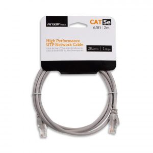 CABLE ARGOM DE RED  CAT5E 6.5" 2M GRIS ARG-CB-1502
