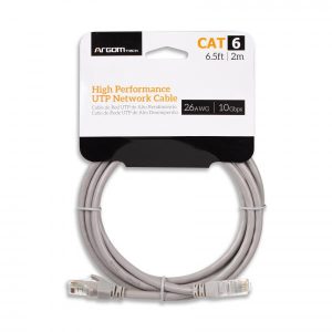 CABLE ARGOM CAT6E 6.5F7 2M GRIS ARG-CB-1552