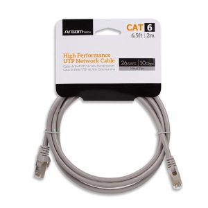 CABLE ARGOM CAT6E 6.5F/ 2 M METAL TIPS GRY ARG-CB-1553