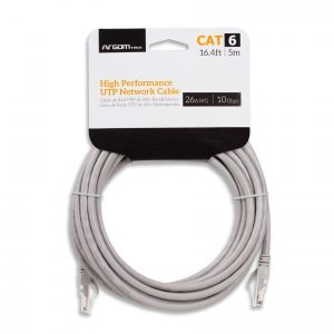 CABLE ARGOM DE RED  CAT6E 16.4F / 5M GRIS ARG-CB-1554