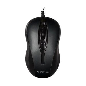 MOUSE ARGOM USB RETRACTIBLE BLACK ARG-MS-0008BK