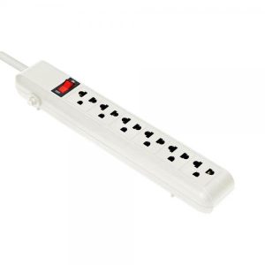 REGLETA ARGOM 6 OUTLET 110V WHITE ARG-AC-0252WT