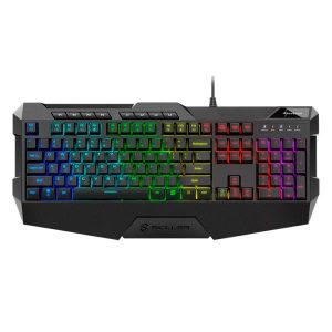 TECLADO GAMING RGB SHARKOON SKILLER SGK4 MEMBRANA ALÁMBRICO INGLÉS 4044951020478