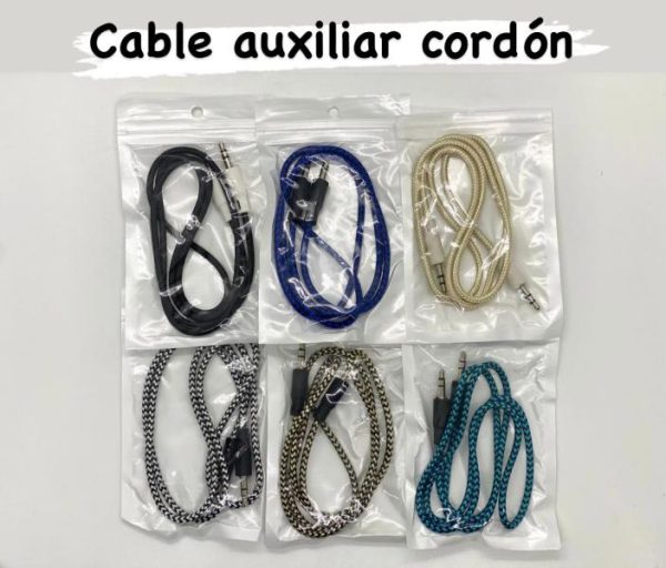 Cables Auxiliar 3.5 a 3.5 Cordon Colores