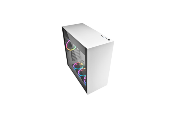 CASE SHARKOON GAMING  PURE STEEL WHITE RGB ATX 4044951027460