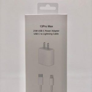 Cargador iPhone 13 Pro Max Tipo C 25W Sin Logo