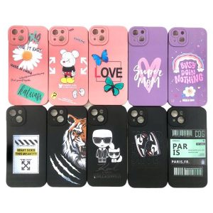 Estuche Silicon Decorado con protector de camara