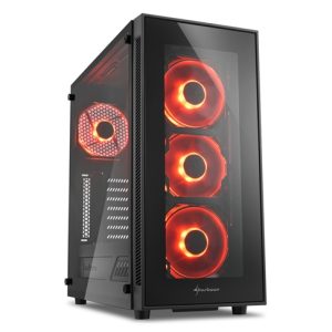CASE SHARKOON GAMING  TG5 RED  (4044951020560)